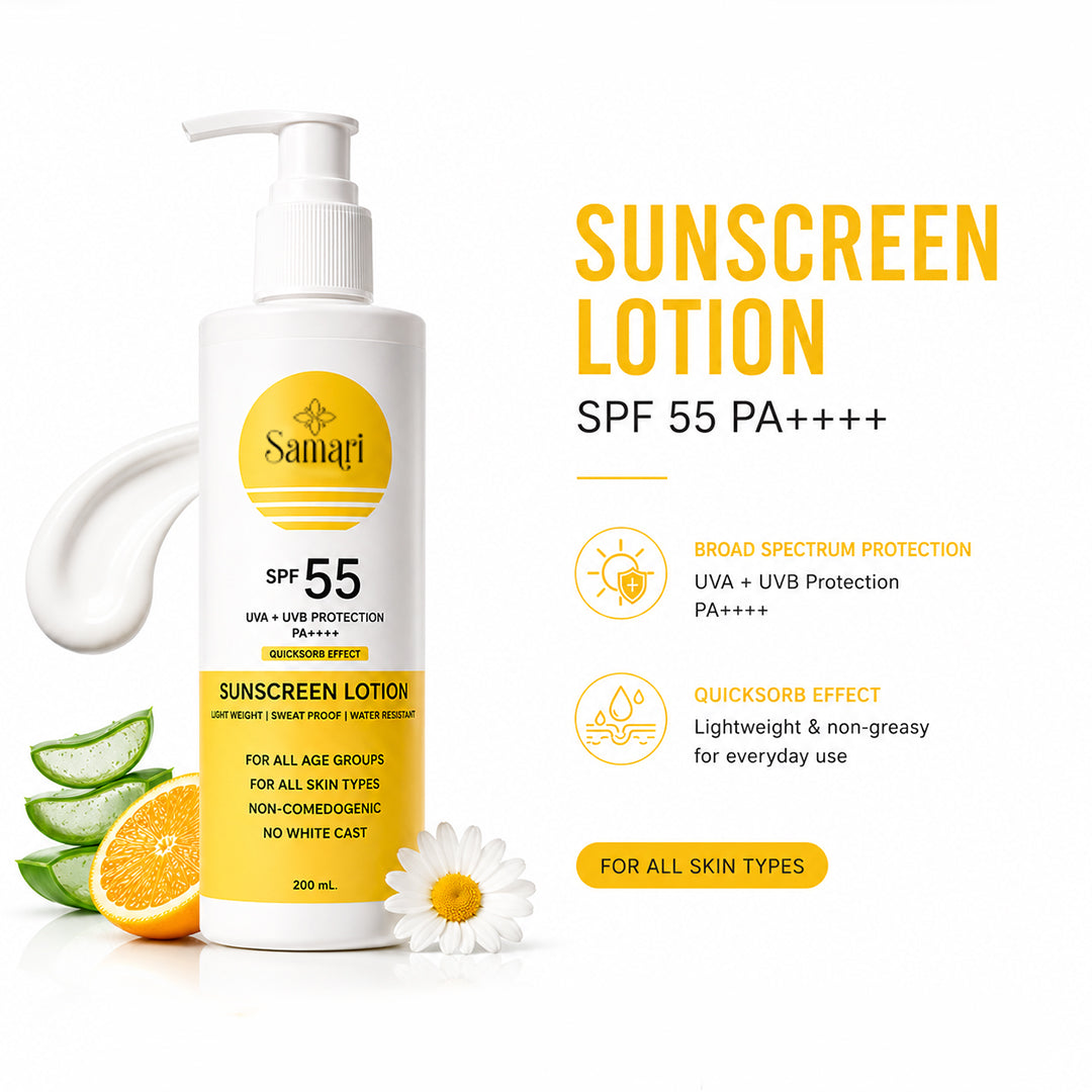 Samari Sunscreen Lotion SPF 55 PA++++