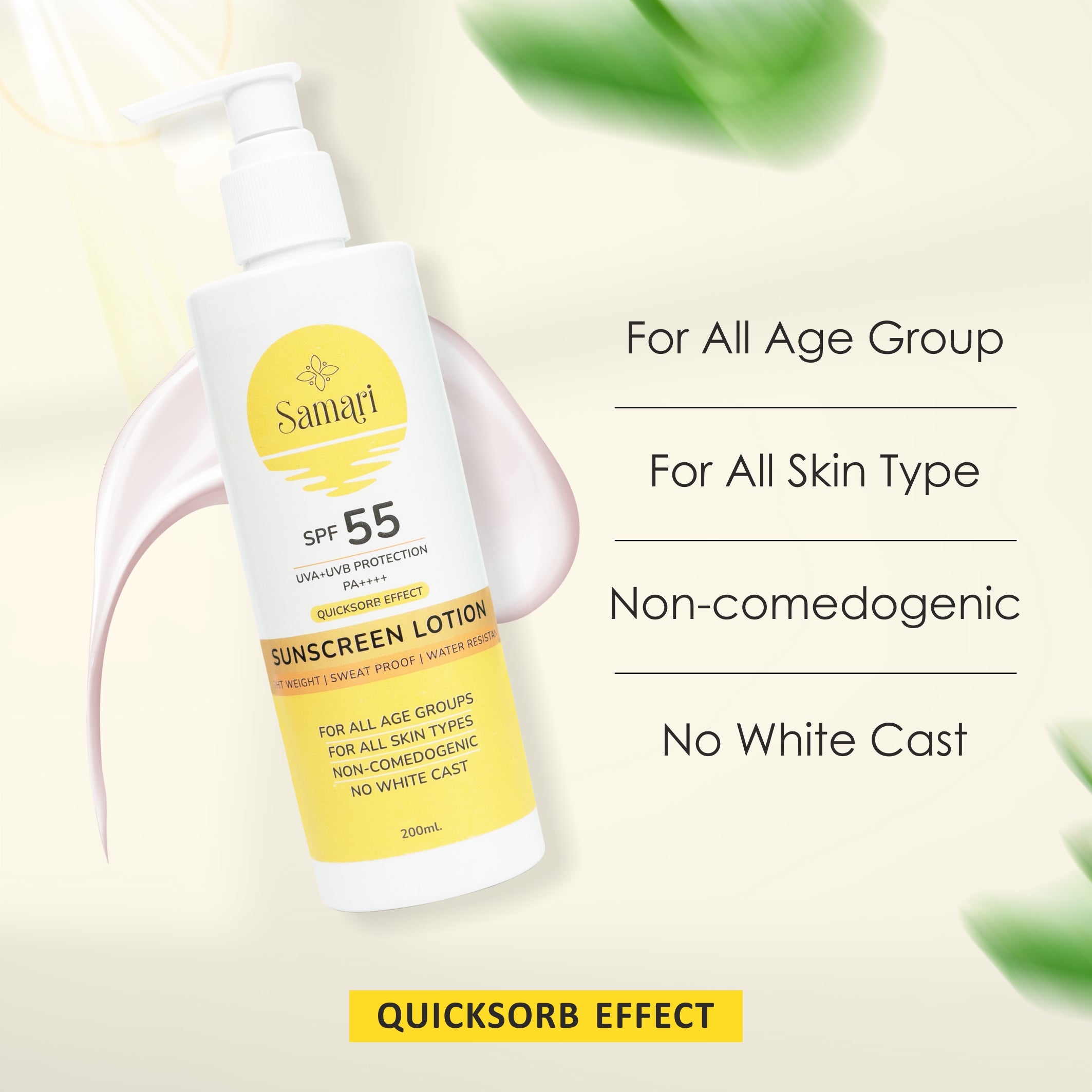 Samari Sunscreen Lotion SPF 55 PA++++